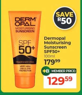 Dermopal Moisturising Sunscreen SPF50+