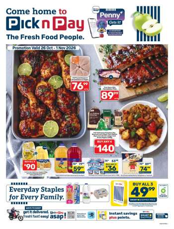 Pick n Pay catalogue  - 26/10/2026 - 01/11/2026.