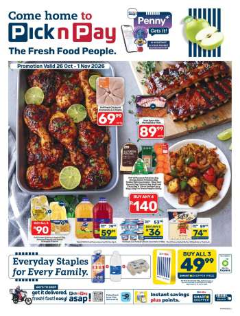 Pick n Pay catalogue  - 26/10/2026 - 01/11/2026.