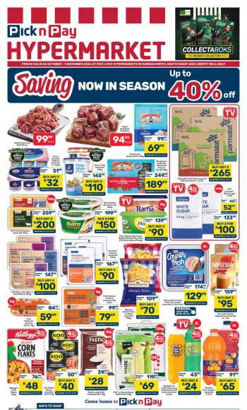 Pick n Pay catalogue  - 26/10/2026 - 01/11/2026.
