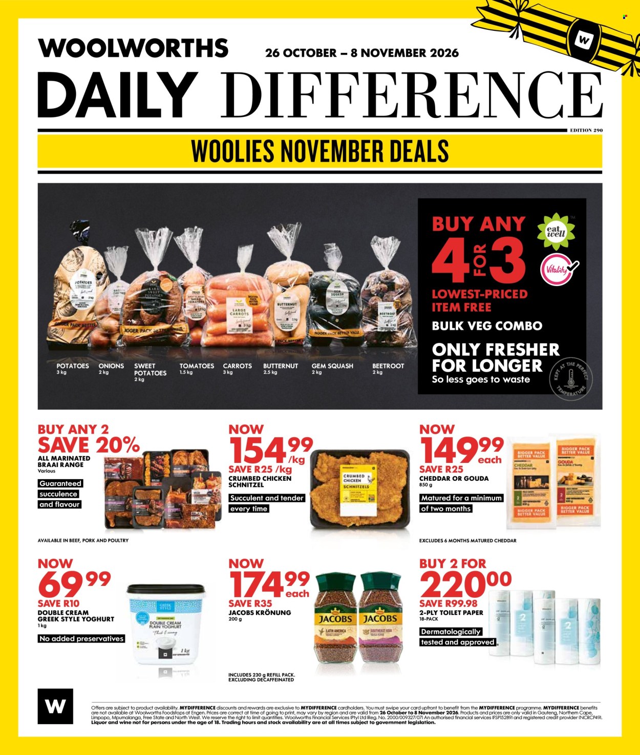 Woolworths specials - 26/10/2026 - 08/11/2026. Page 1