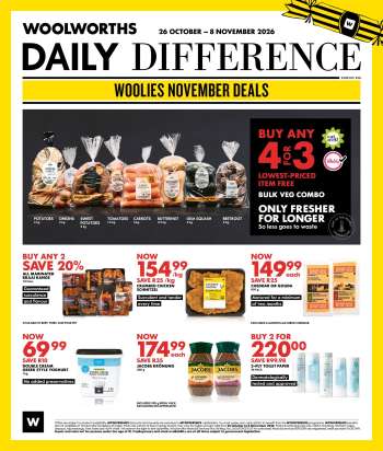 Woolworths catalogue  - 26/10/2026 - 08/11/2026.