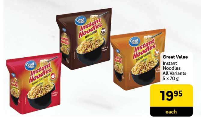 Great Value Instant Noodles