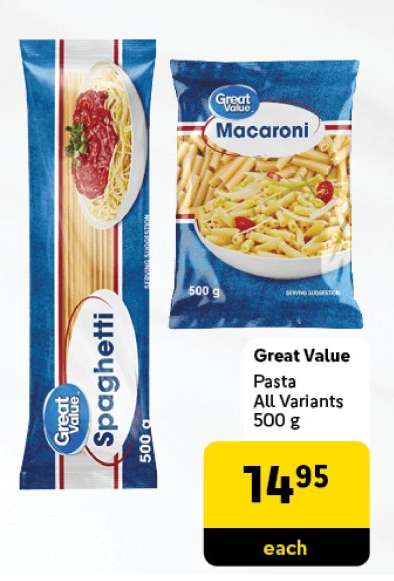 Great Value Pasta
